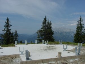 Fundament der Friedenskirche