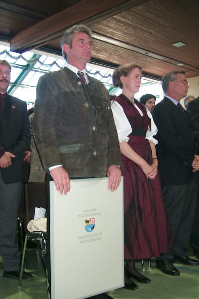 Stolzer Stadtvater - Brgermeister Jakob Rohrmoser mit Gattin